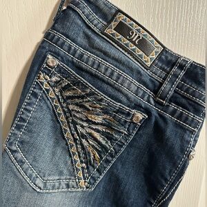 Miss Me bootcut jeans . Used once . Like new .